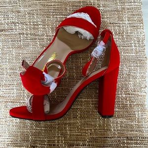 Womens Strap High Chunky Heels
